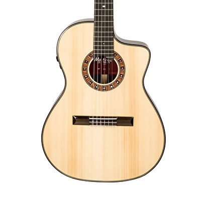 Martinez MP-14 Ziricote Crossover Serisi Elektro Klasik Gitar